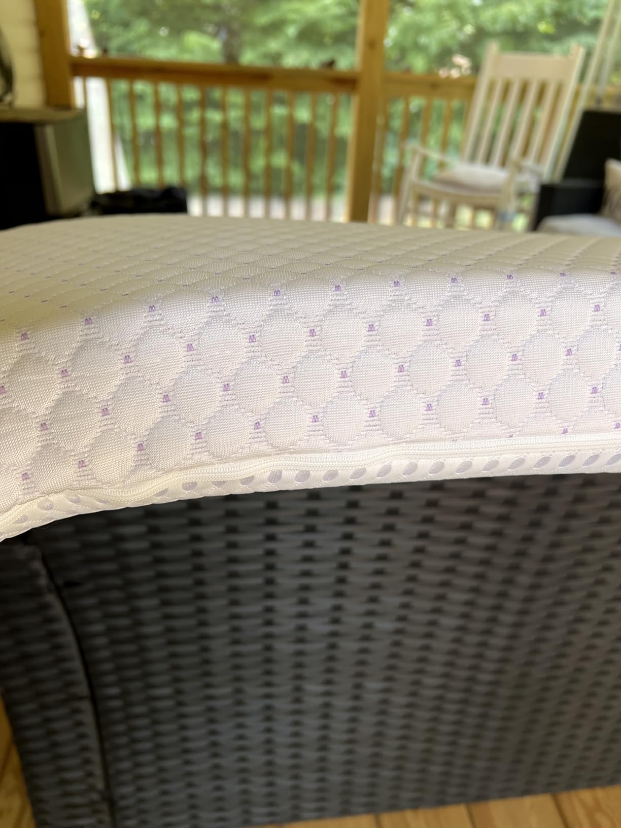 PerleCare mattress topper on bed customer photo